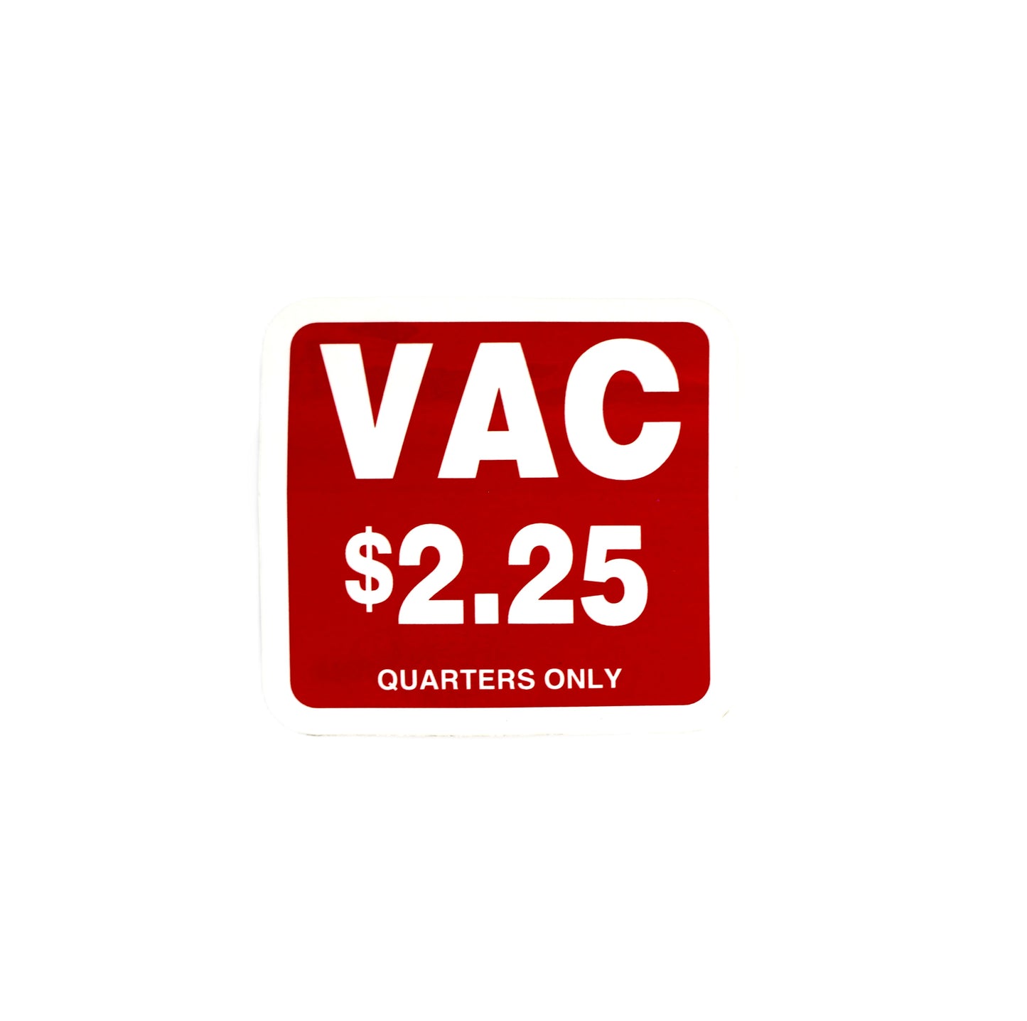 Square $2.25 VAC Decal