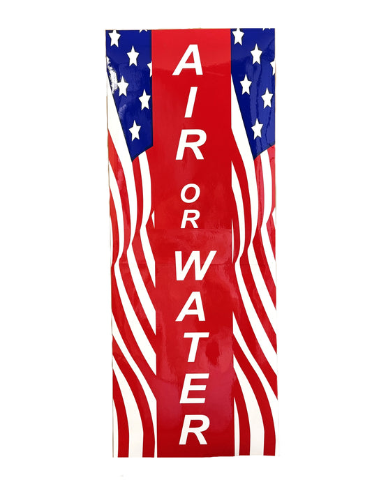 Air Water Decal for Reel Assembly