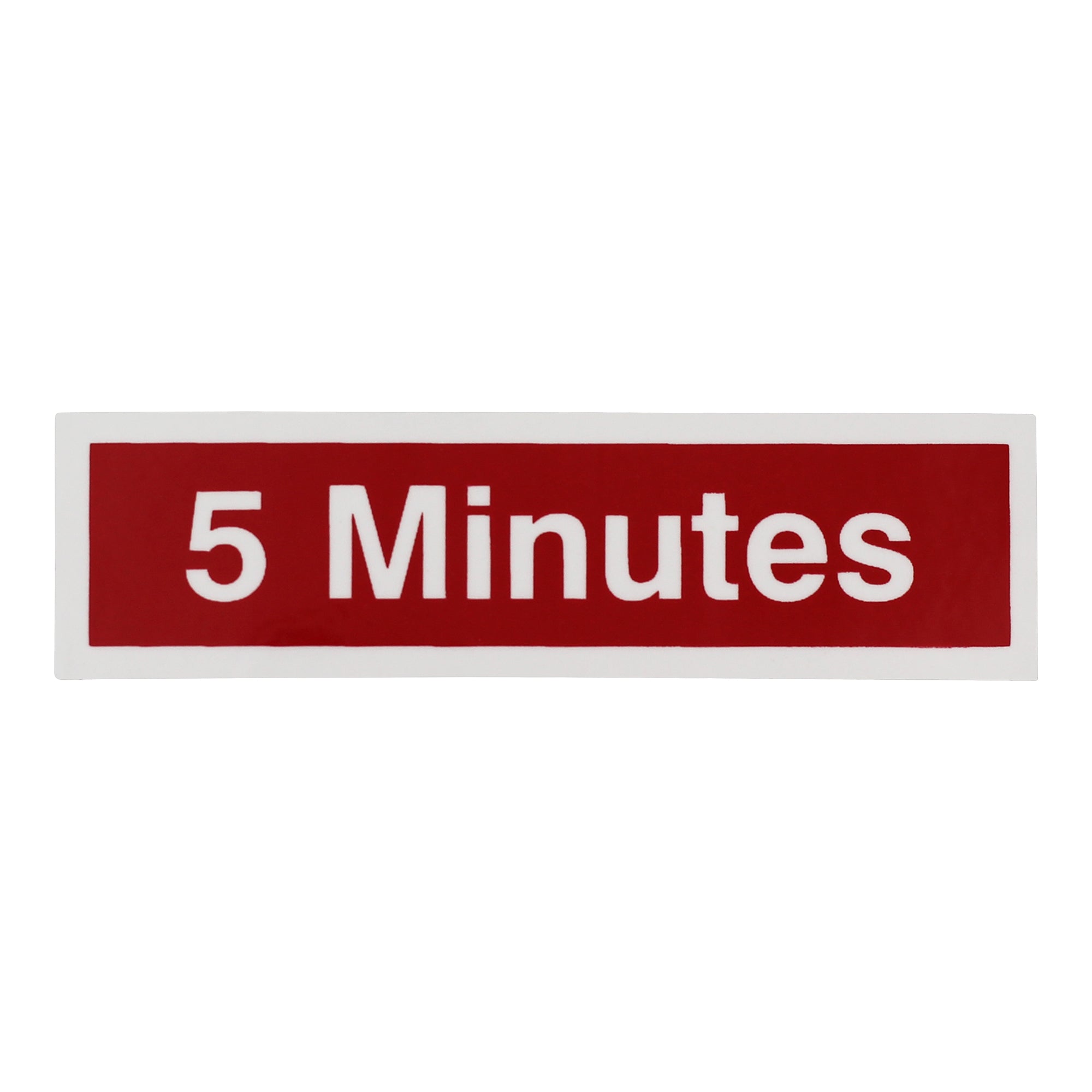 5min Sticker 5 Minute Time Decal – Air King of America, Inc.