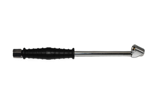 Air Chuck Tire Inflator, 9" Long Reach, Angled Dual Head