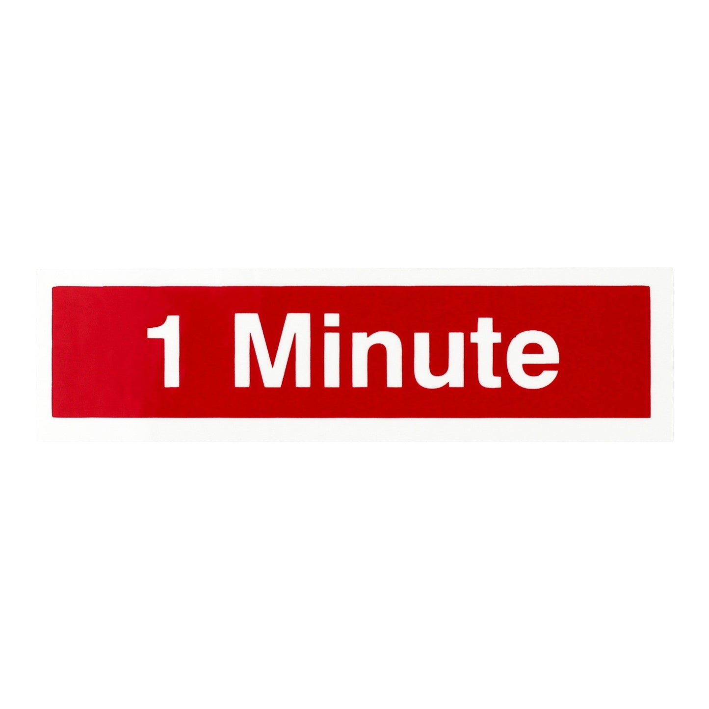 1 Minute Time Decal