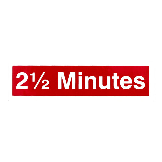2.5 Minute Time Decal