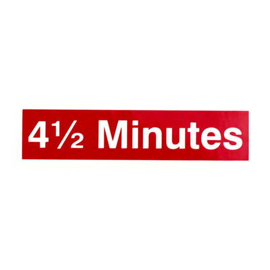 4.5 Minute Time Decal