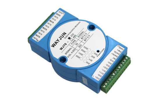 Wayjun WJ70 RS-232 Data Acquisition Module | 4 DI / 4 DO Industrial I/O Module