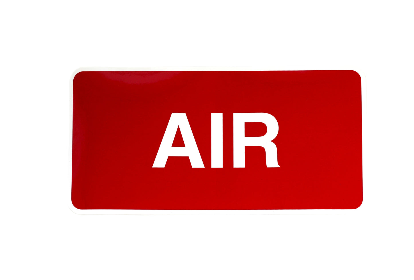 Red & White 12X6 Air Decal