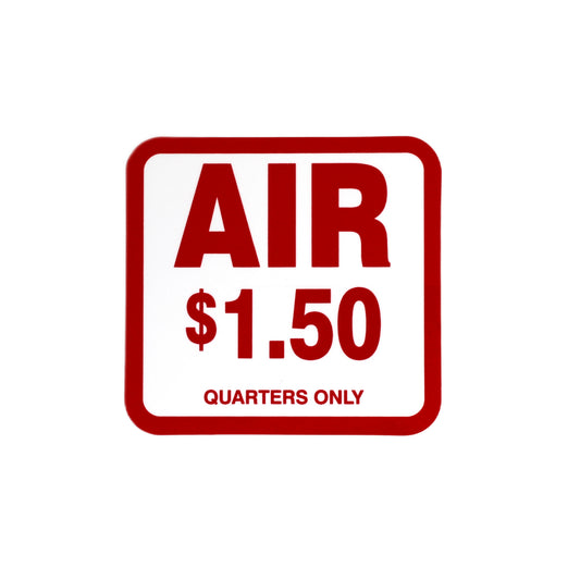Square $1.50 Air Decal