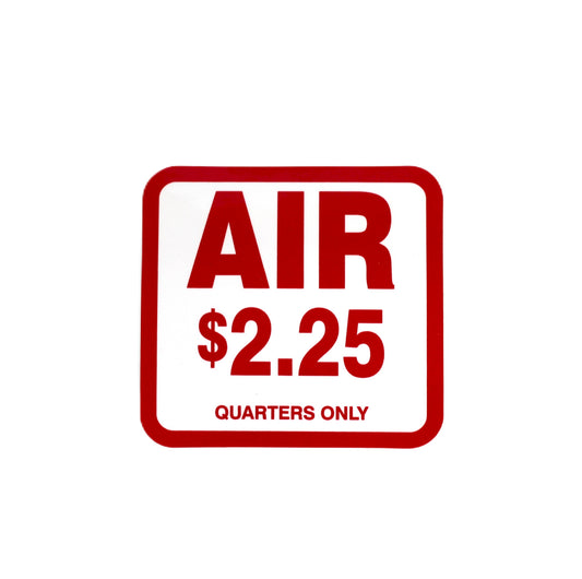 Square $2.25 Air Decal